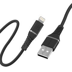 Кабель Promate PowerLine-Ai120 USB to Lightning MFi 2.4A 1.2 м Black (powerline-ai120.black)