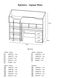 Кровать-горка Чердак-2 с выкатным столом Эверест венге + белый (DTM-2102)