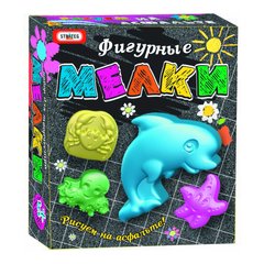 Набір для творчості та розваги Strateg Фігурна крейда Підводний світ російською мовою (500)