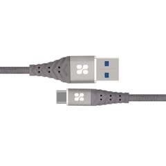 Кабель Promate NerveLink-C USB-USB Type-C 3А 1.2 м Grey (nervelink-c.grey)