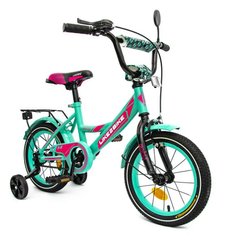Велосипед дитячий 2-х колісний 14" 211402 Like2bike Sky бірюзовий з дзвінком