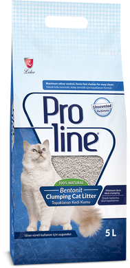 Бентонітовий наповнювач для котів Без запаху ProLine 5 л