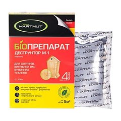 Средство для дезодорации биотуалетов Doktor Hartmut биопрепарат-деструктор М-1