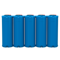 Емкость-модуль 5000 л узкая вертикальная голубая Viger