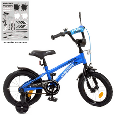 Велосипед дитячий PROF1 Y14212-1 14 дюймів синій