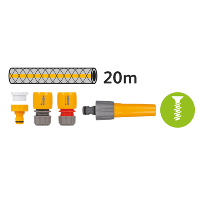Тримач зі шлангом d12,5 мм 20 м Select + 4 конектори HoZelock 2364