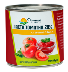Томатна паста Домашні продукти 28% 400 г