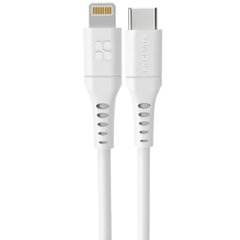 Кабель Promate PowerLink-120 USB-C to Lightning 3А 1.2 м White (powerlink-120.white)