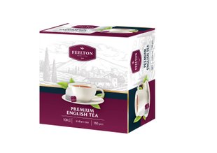 Чай чорний Premium English Tea ОРА Feelton в пакетиках 100 шт*1,5 г