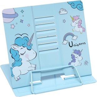 Подставка для книг "Unicorn" LTS-YD1001 металлическая Blue