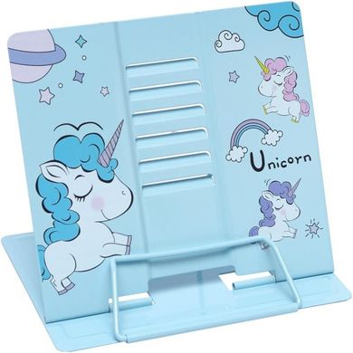 Підставка для книг "Unicorn" LTS-YD1001 металева Blue