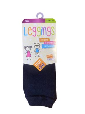 Дитячі легінси для дівчинки Nur Die Leggings Kids бавовняні 128-134 см Чорні (495383)