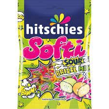 Цукерки жувальні Hitschies Softi Sour brizzl Mix 90 г