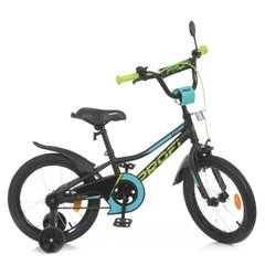Велосипед дитячий PROF1 Y16224-1 16 дюймів чорний