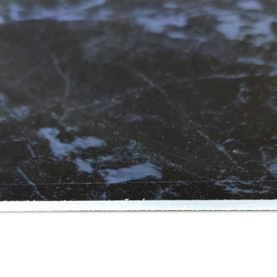 Декоративна ПВХ плита чорний мармур 600*600*3mm (S) SW-00001625