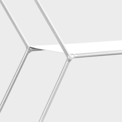 Полка настенная стальной белый шестиугольник 26*10.5*30cm (D) SW-00001637