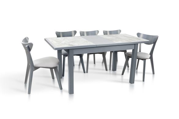 Стол обеденный Дели (1150+390)*740, серый