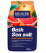 Соль морская натуральная для ванны ароматизированная с экстрактом "Грейпфрута" Crystals Health 600 г