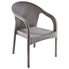 Кресло Irak Plastik Ege под ротанг серый