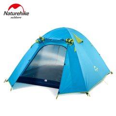 Палатка четырехместная Naturehike P-Series NH18Z044-P 210T/65D, голубой