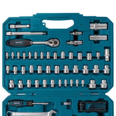 Набор инструментов Makita 1/2", 1/4", 3/8" в кейсе 120 шт