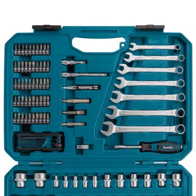 Набір інструментів Makita 1/2", 1/4", 3/8" у кейсі 120 шт