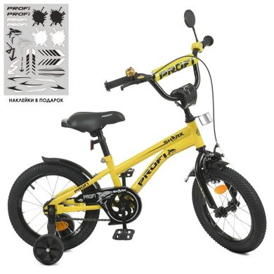 Велосипед дитячий PROF1 Y14214-1 14 дюймів жовтий