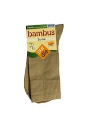 Жіночі шкарпетки Nur Die високі бамбукові р.39-42 Бежевий (496842)
