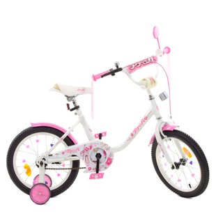 Велосипед детский PROF1 Y1685 16 дюймов розовый
