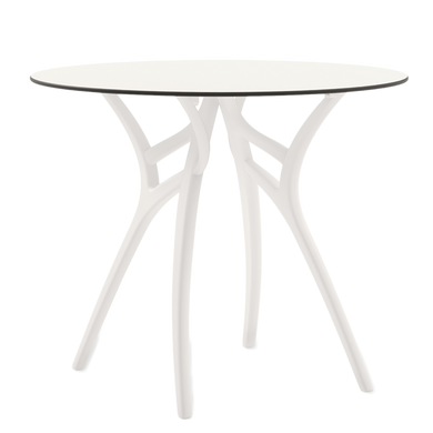 Стол Tilia Ivy-L d69 см столешница белая ножки белая слоновая кость