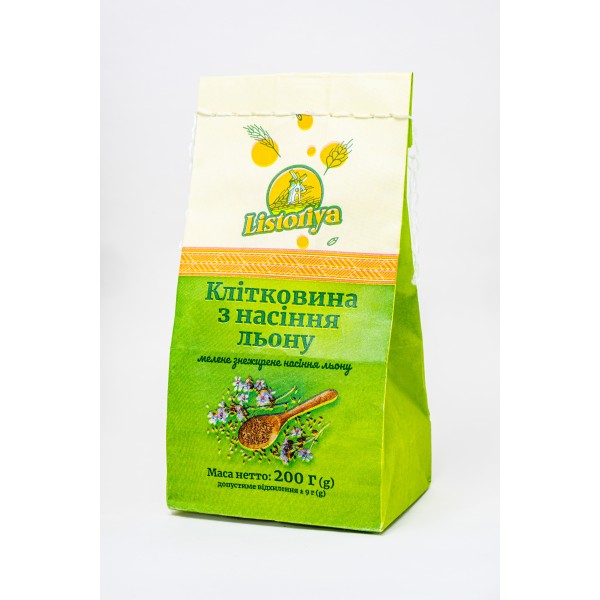Клітковина з насіння льону Listoriya 200 г (4820291640084)