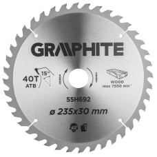 Диск відрізний 235 x 30 мм 40 зуб. Graphite