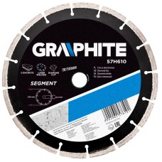 Диск алмазний, сегментний, 230х  22.2  мм, лазерне зварювання сегментів Graphite
