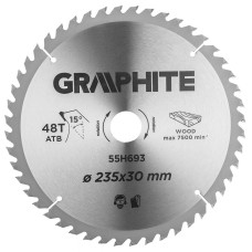 Диск відрізний з наконечниками HM 235 x 30 мм, 48 зубів Graphite