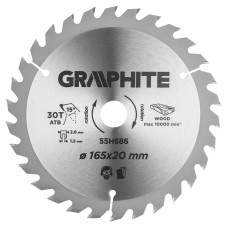 Диск відрізний HM 165 x 20 мм, 30 зубьев Graphite