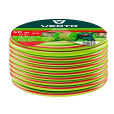 Шланг для полива Verto 15G822 Professional 1/2" x 50 м, прочный и долговечный