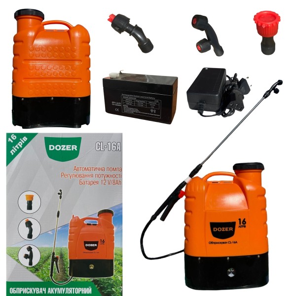 Обприскувач акумуляторний 16 л Dozer