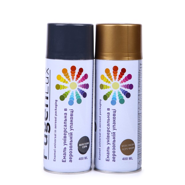 Фарба аерозольна"Fügenlux"молоткова коричн 400 мл