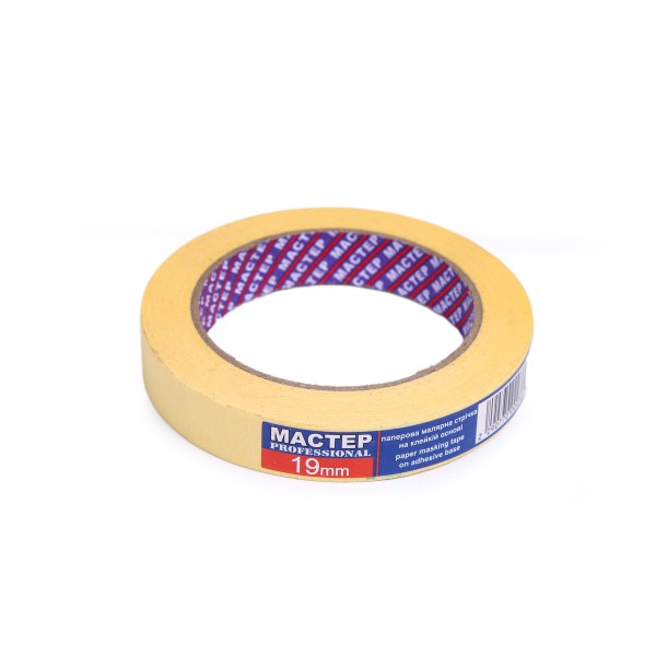 Малярна стрічка "Мастер"19мм жов.(12сп,72шт/ящ)Pro