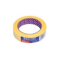 Малярна стрічка "Мастер"25мм жов.(9сп,54 шт/ящ)Pro