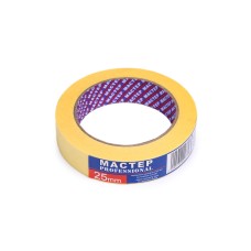 Малярна стрічка "Мастер"25мм жов.(9сп,54 шт/ящ)Pro