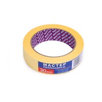 Малярна стрічка"Мастер" 30мм жов.(8сп,48 шт/ящ)Pro