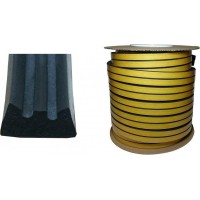 Ущільнювач самоклеючий(профільE)чорн 9*4 мм/150 м