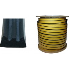 Ущільнювач самоклеючий(профільE)чорн 9*4 мм/150 м