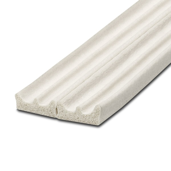 Ущільнювач самоклеючий(профільE) біл 9*4 мм/150 м