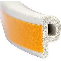 Ущільнювач самоклеючий(профільP) біл 9*5.5мм/100 м