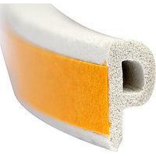 Ущільнювач самоклеючий(профільP) біл 9*5.5мм/100 м