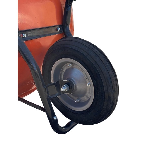 Тачка будів. однокол.DOZER оранж, 90/170 л, 200 кг