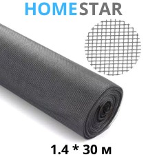 Сітка антимоскітна ТМ HomeStar 1.4*30 м сіра