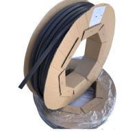 Ущільнювач поліурит(профільV)чор 12*8 мм/100 м